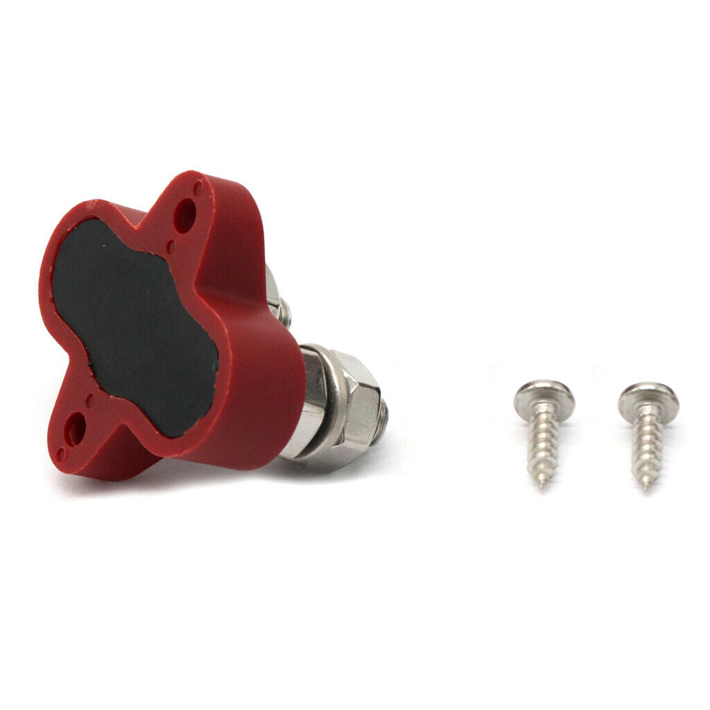 Stainless Steel Insulated Terminal Block Dual Stud M8 5/16 inch Red+Black