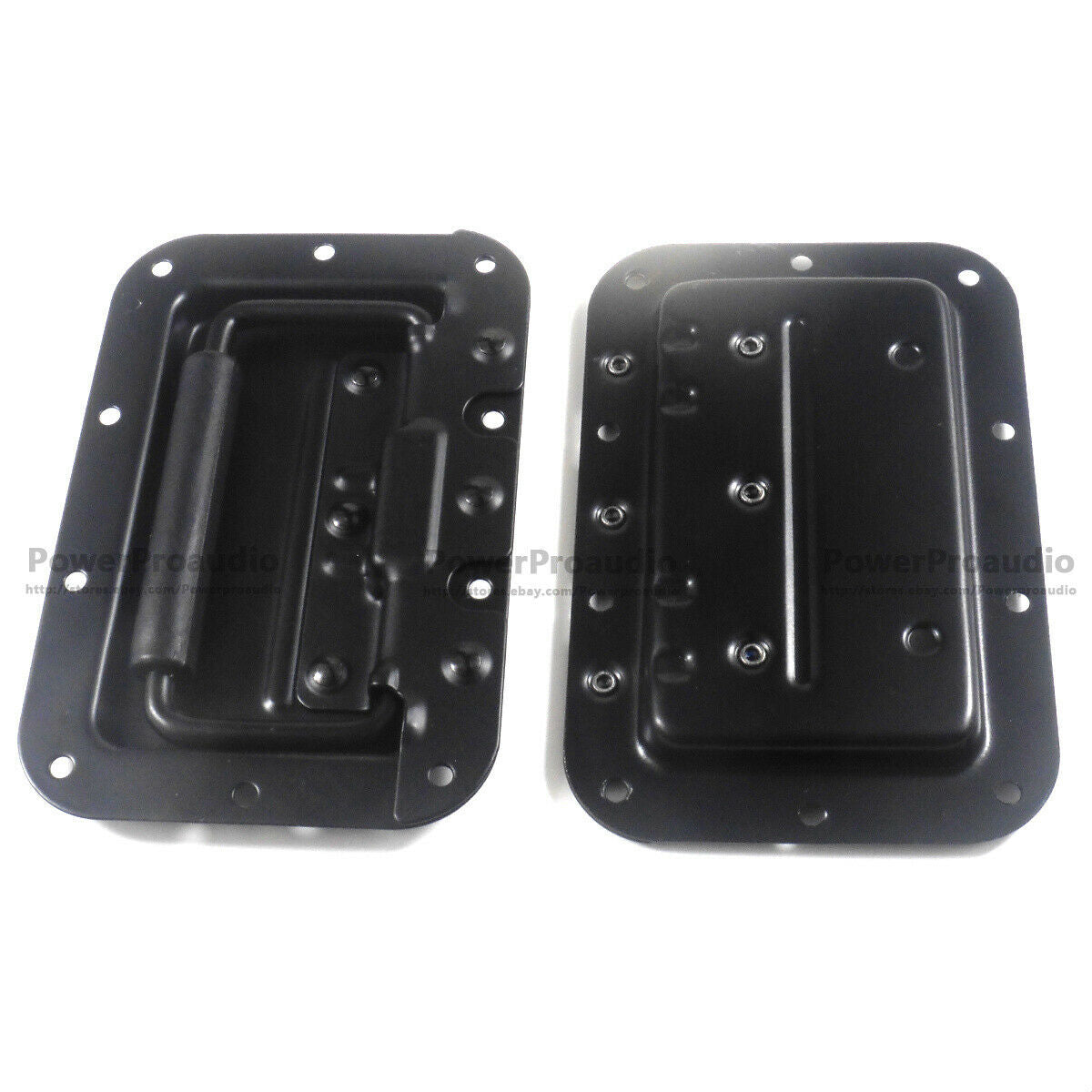 2 Pcs Black Recessed Handles For ATA Flight Case Spring Loaded 160mm x 108mm