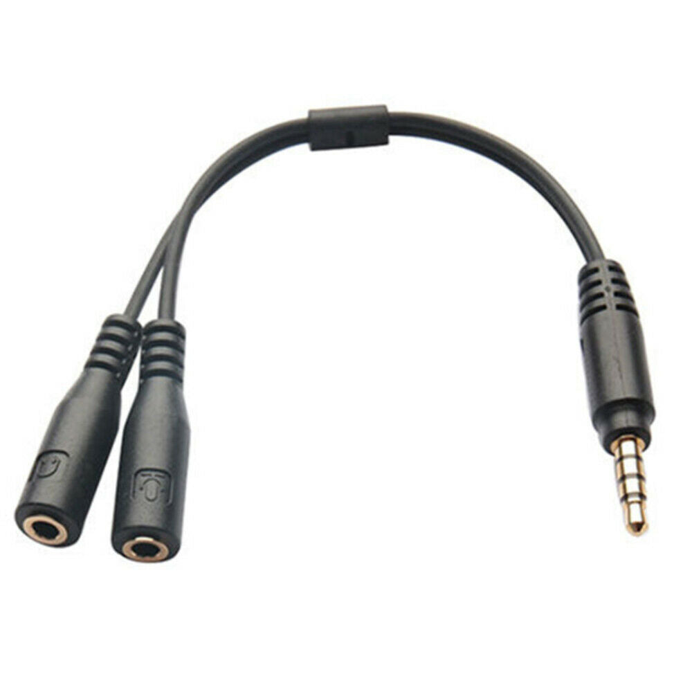 3.5mm Audio Cable Male to 2 Female Aux Cable Headphone Splitter Extension Cable