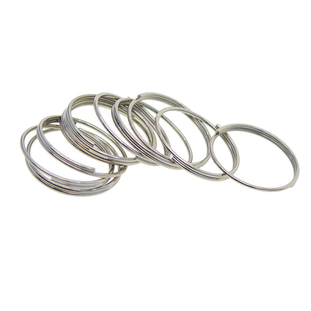 20mm Iron Flat Split  Key  Connector Keychain Loop Finding Jump