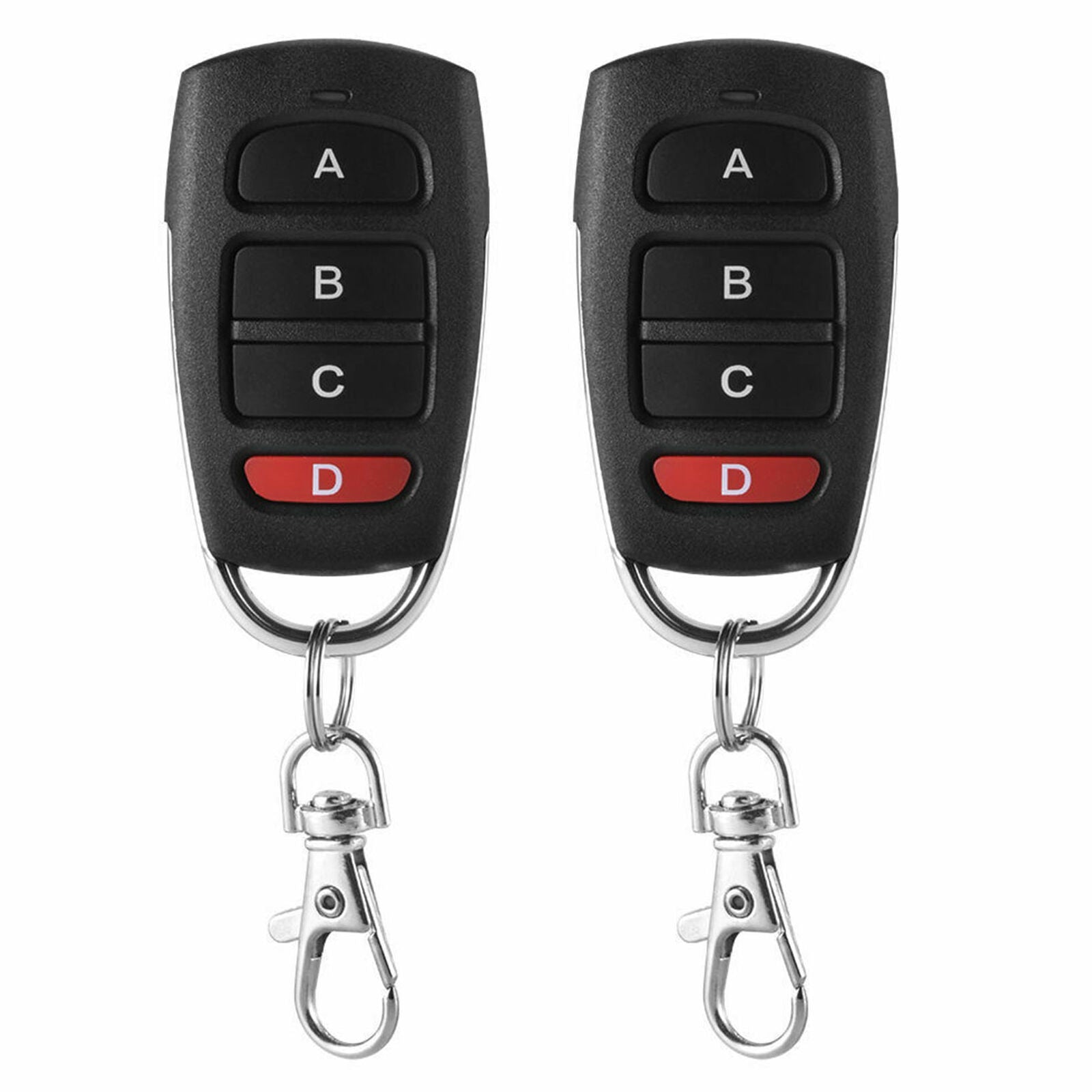 Universal 4 Channel Cloning Garage Door Remote Control Key Fob 433mhz Remote 2x