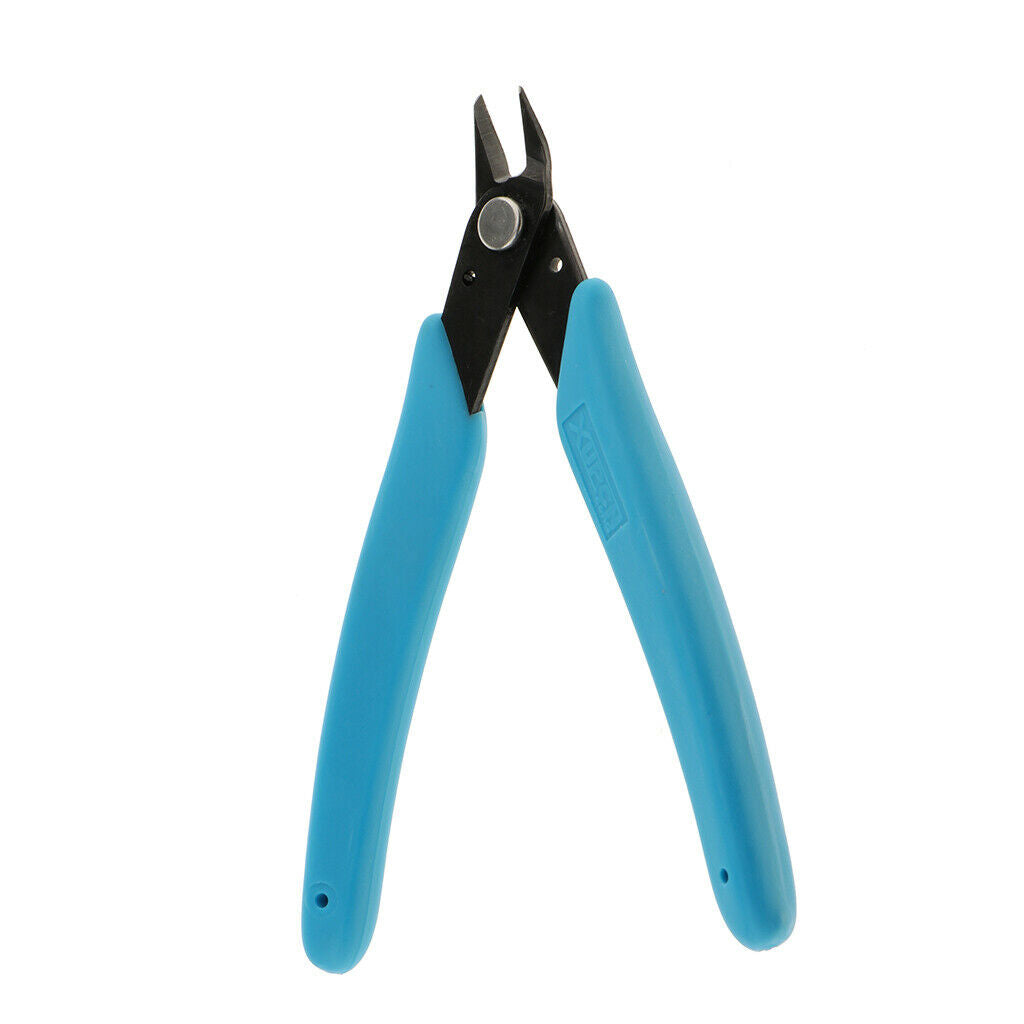 Blue Diamond Rhinestone Picker Nippers Clipper Manicure Pliers Nail Art Tool