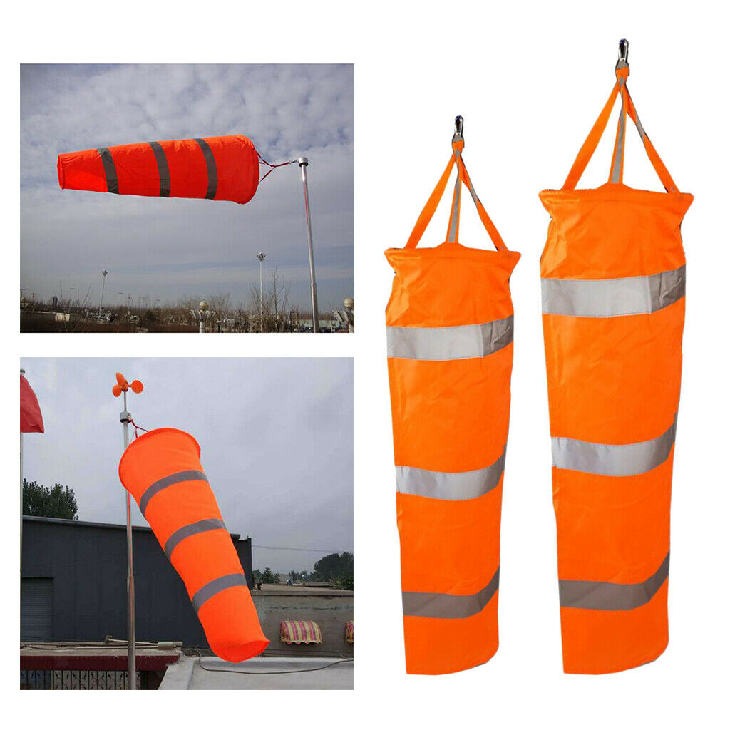 Pack 2 Oxford Aviation Airport Windsock Wind Sock Bag with Reflective Strips