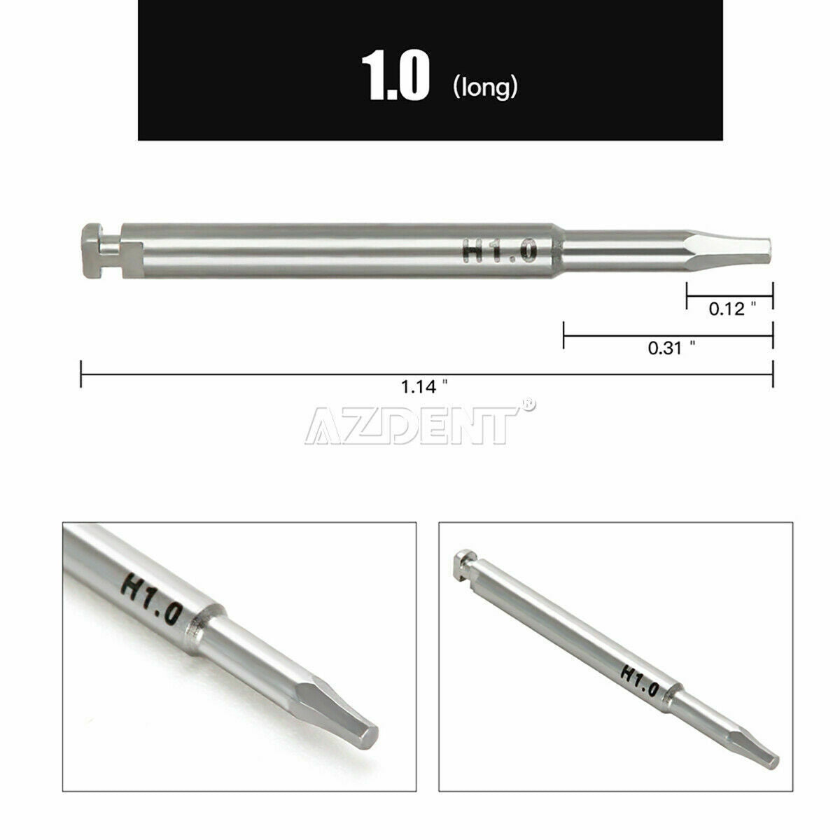 12pcs Dental Clinic Implant Motor Screw Driver Abutment Screw Driver Long+Short