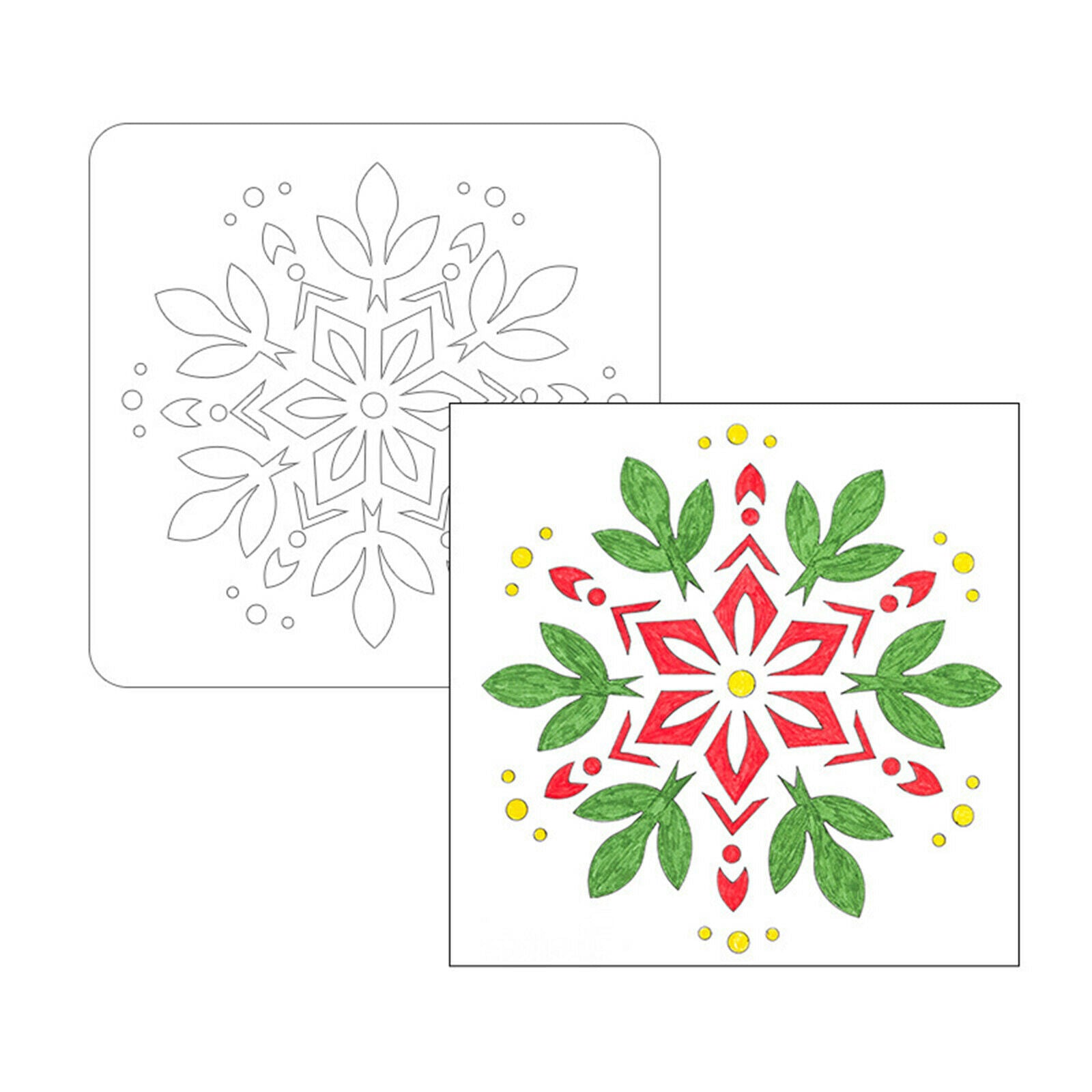 24Pcs Mandala Templates Stencils DIY Wall Cake Painting Album Art Project