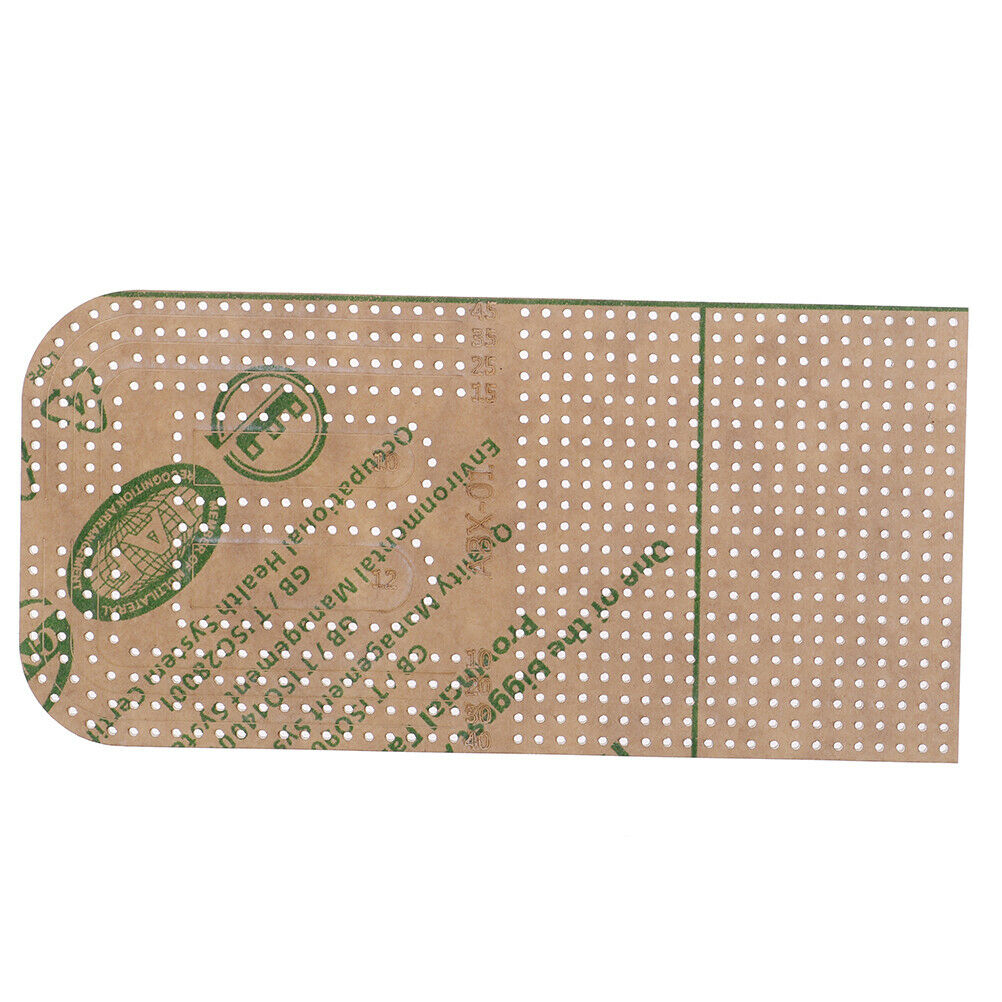 Leather Craft Acrylic Punching Positioning Calculation Ruler Stencil Temp.l8