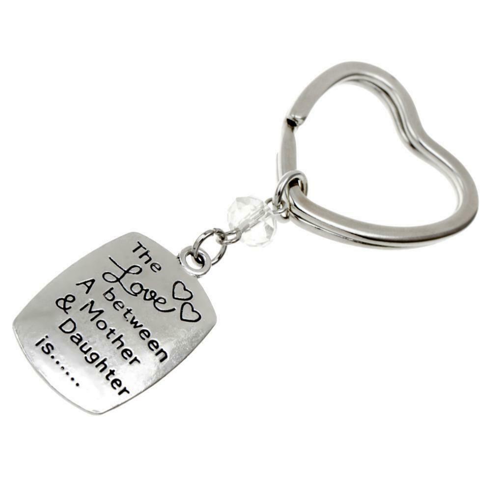 Love Lettering Heart Shaped Key Ring Chain