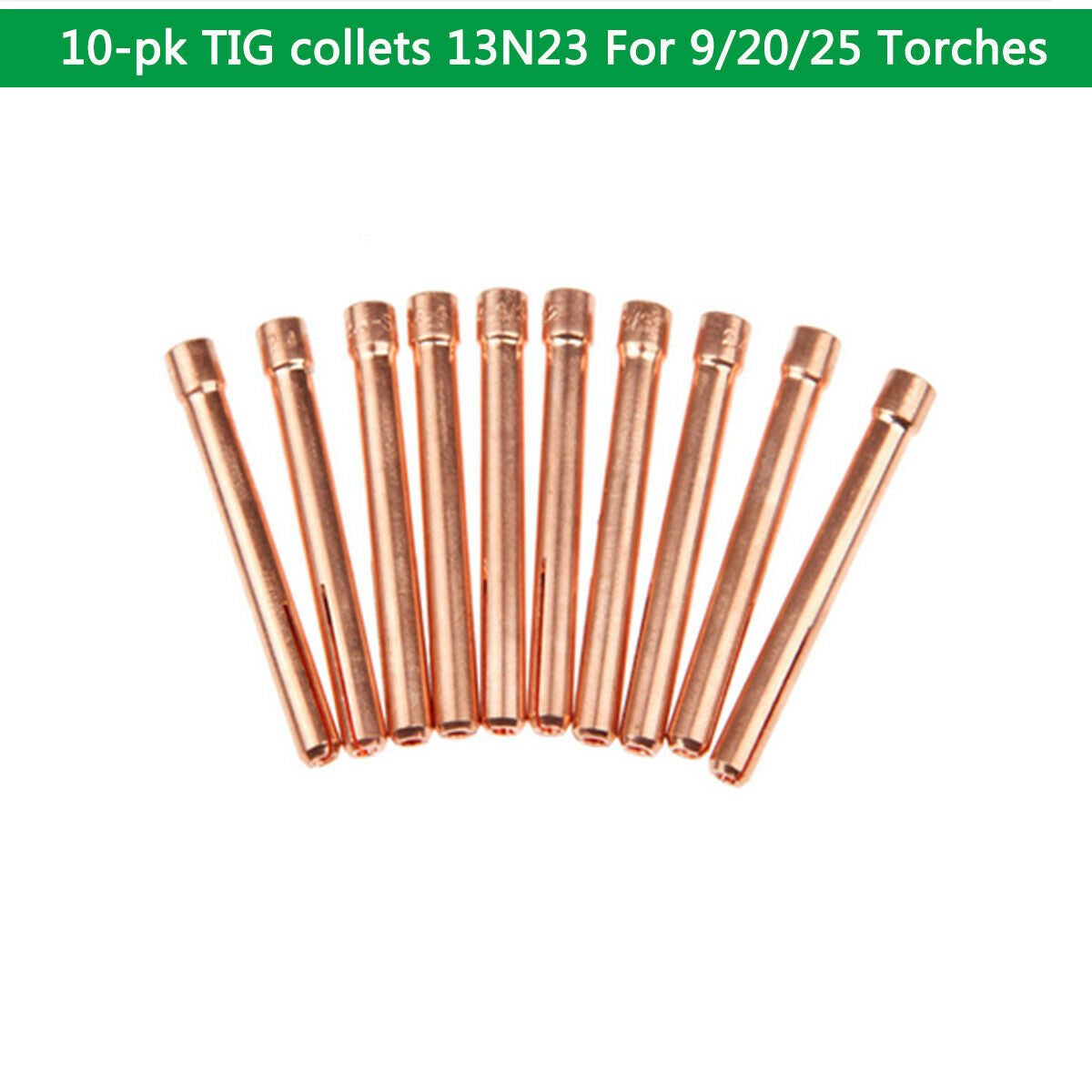 10-pk Collet 13N23 (3/32") for TIG Welding Torch 9/20/25