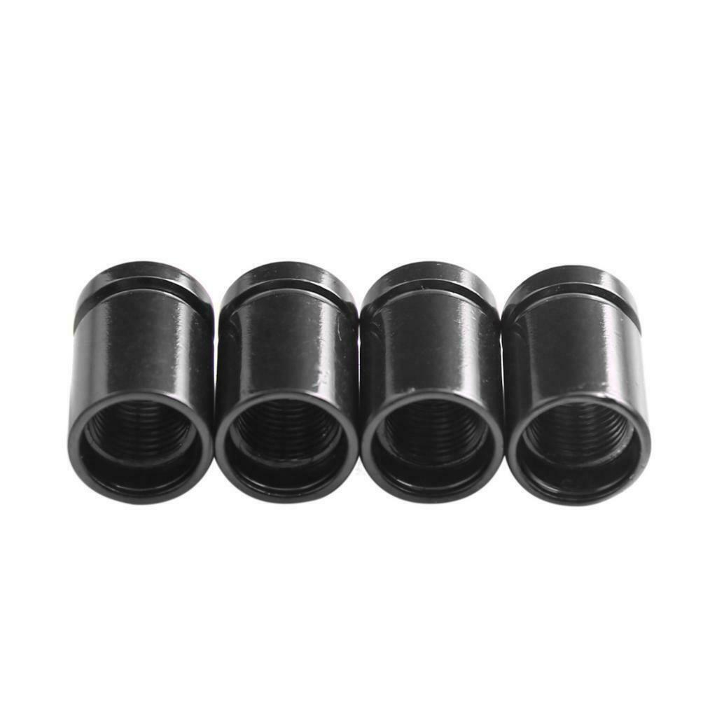 Pack of 4 Aluminum Alloy Car Truck Bicycle Tire Stem Valve Caps Dust Covers