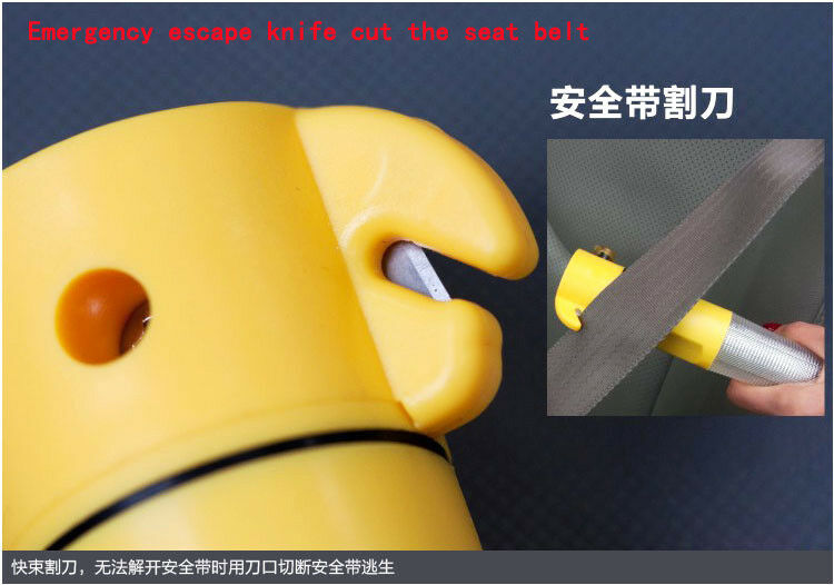 Car Safety life saving Hammer Auto tool With Warnin Flashlight Multi Function