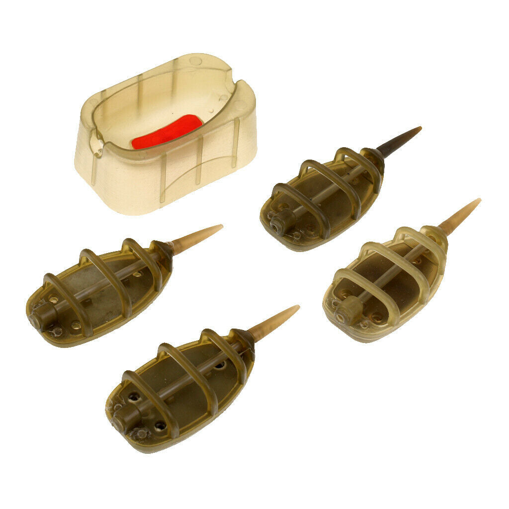 Carp Fishing Inline Method Fishing Feeder - Feeders 15/20/25/35g Mould Set