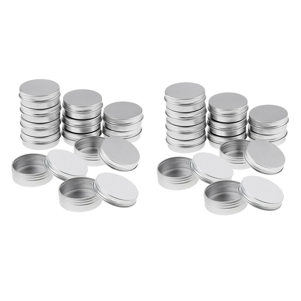 30ml     Aluminum     Cosmetic     Pot     Lip     Balm     Jars     Containers