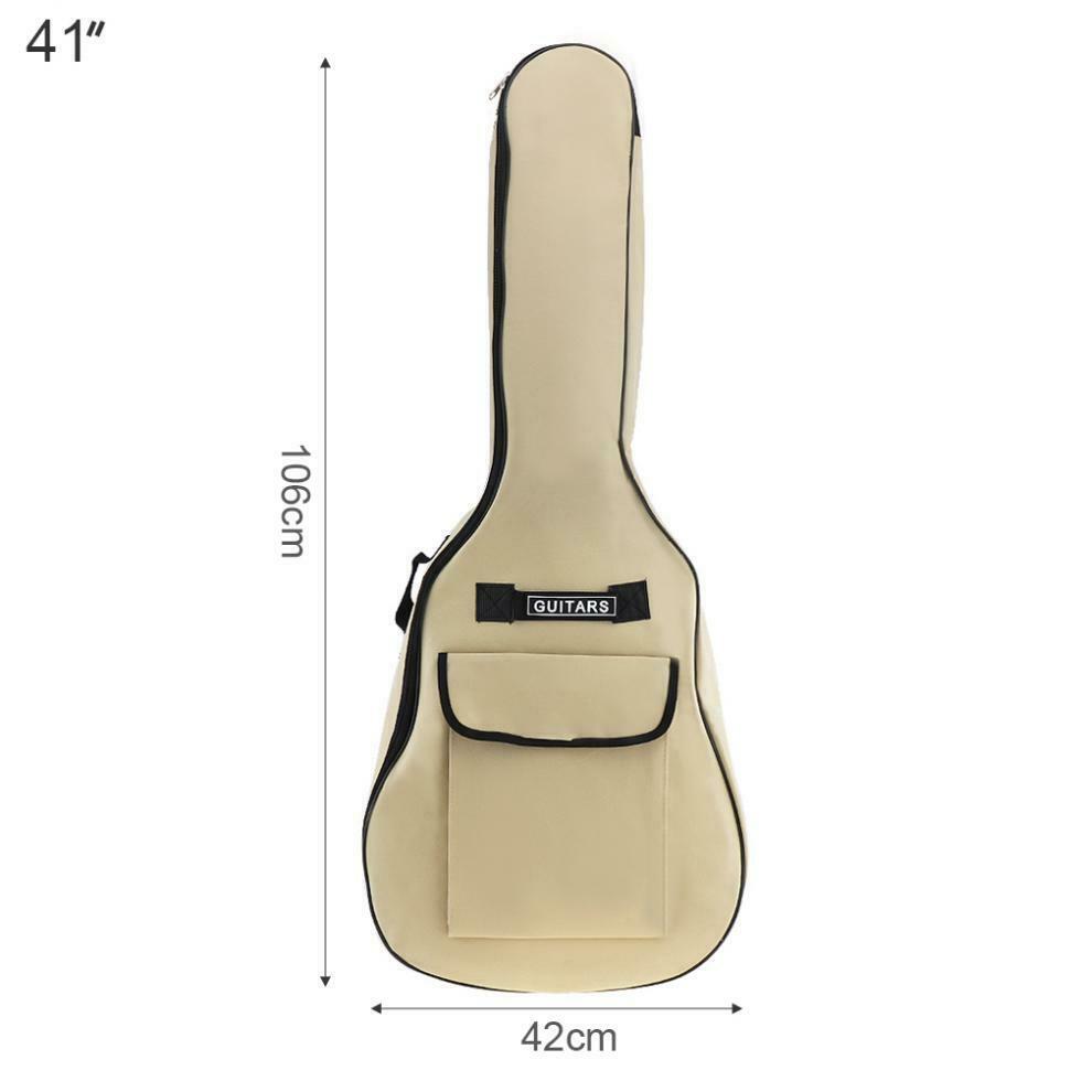 40/41'' Oxford Fabric Guitar Gig Bag Double Straps Padded Waterproof Backpack