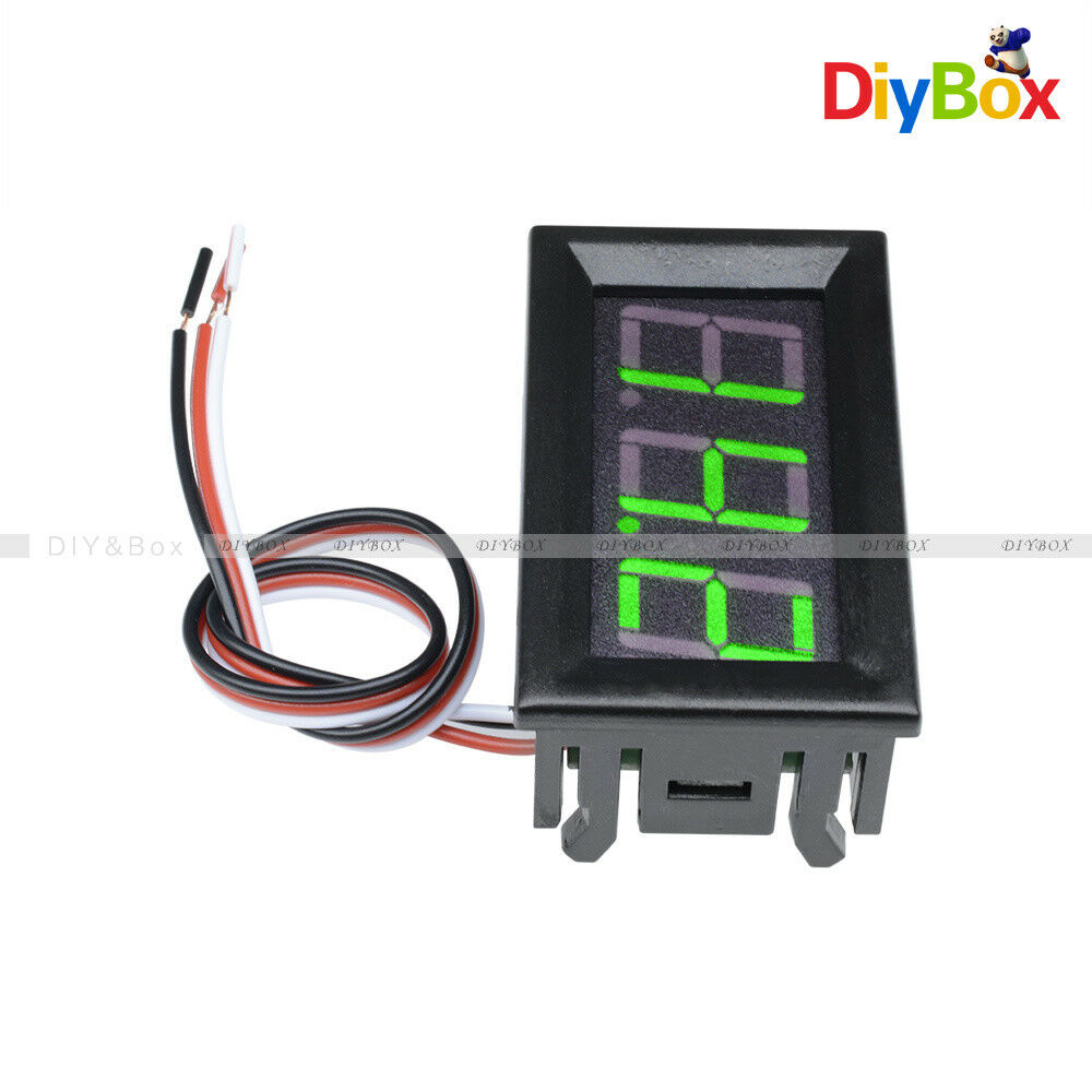 0.56" DC4.7-30.0V LED Digital Voltmeter Panel Accurate Meter 3 Wire Green