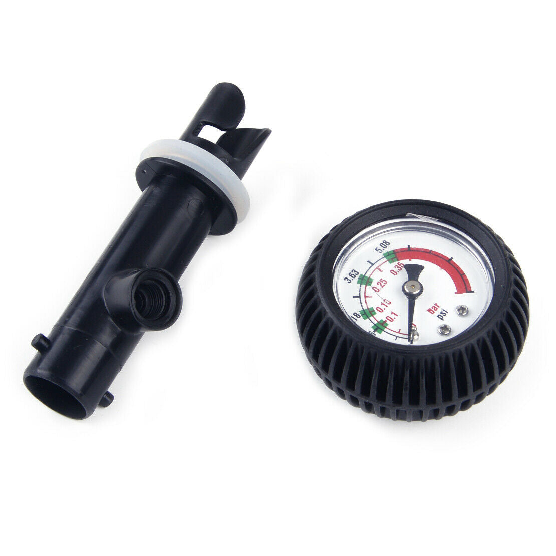 Air Pressure Gauge Thermometer Connector Fit for Kayak Raft Boat Surfing Atn