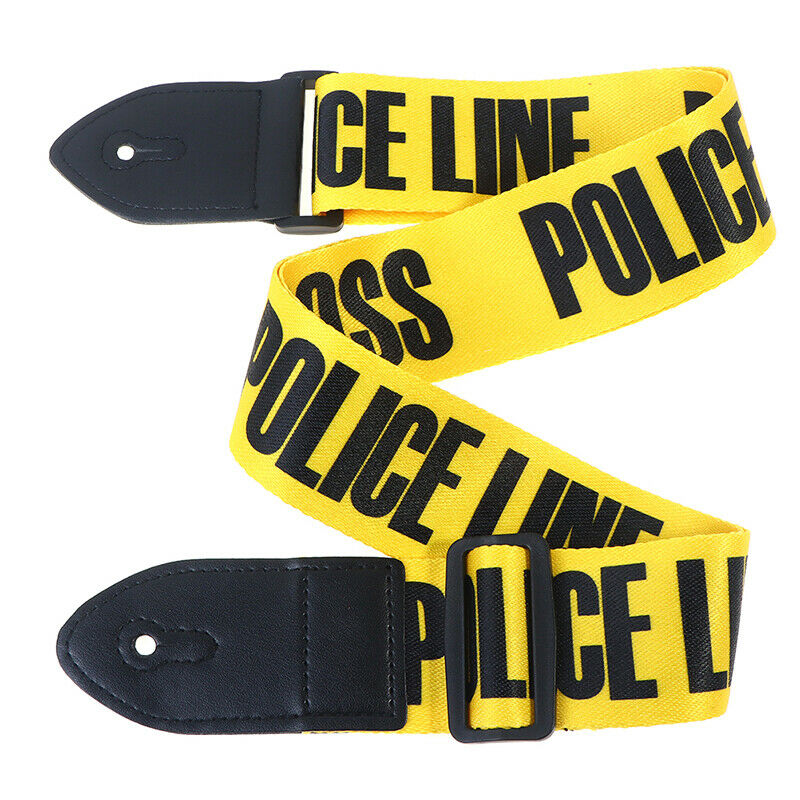 Adjustable Guitar Strap Yellow Electric Bass Strap Instrument Guitar AccessoBDA