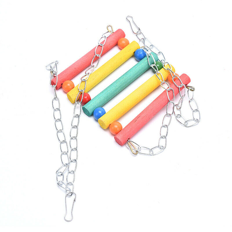 13pc Bird Cage Toys Parrots Swing Hanging Bridge Climbing Ladder Stand Ball BDA