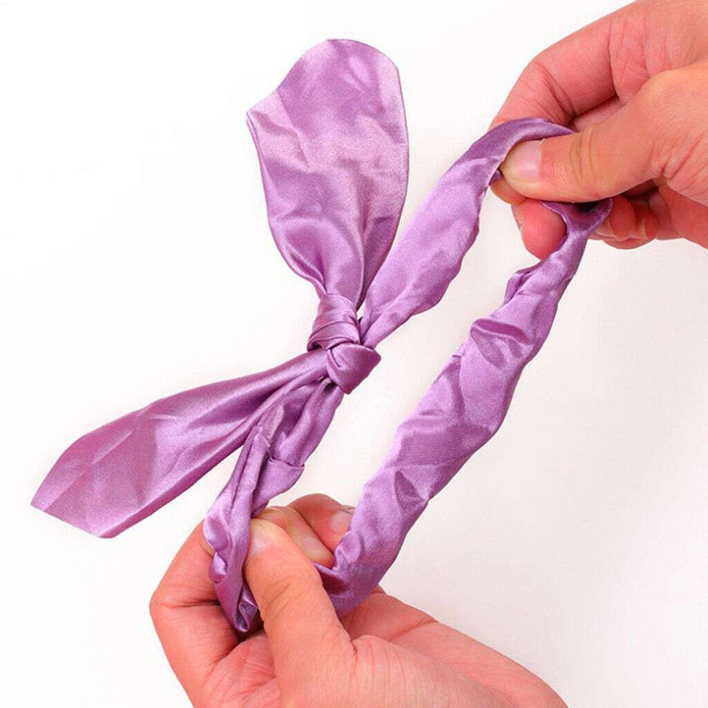 30Lot Ribbon Hair Scrunchies Colorful Stretchy Hair Rope Tie Ponytail Holder