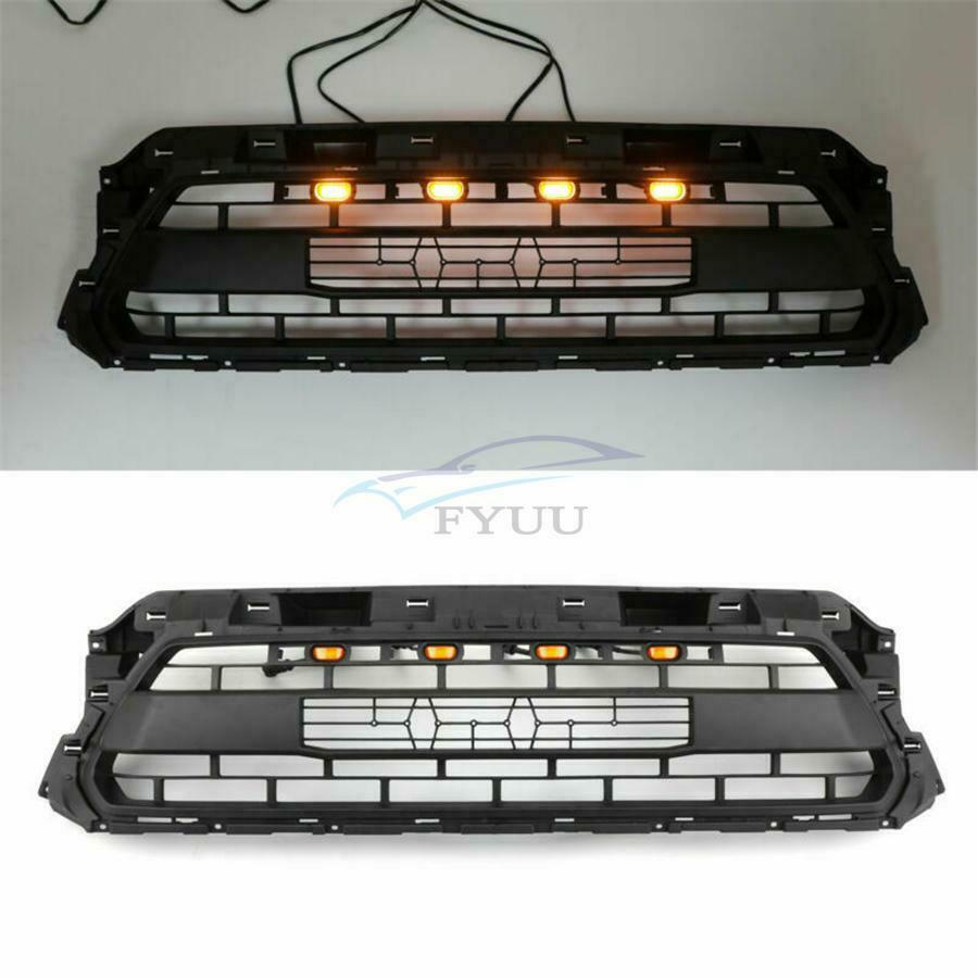 4PC For Tacoma 2012-2015 Amber Front Bumper Grille LED Lights W/ Wiring Harness
