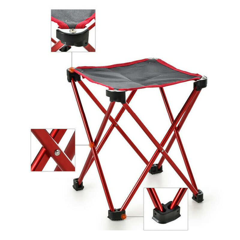 Outdoor Camping Hiking Foldable Chair Folding Fishing Picnic BBQ Garden Stool