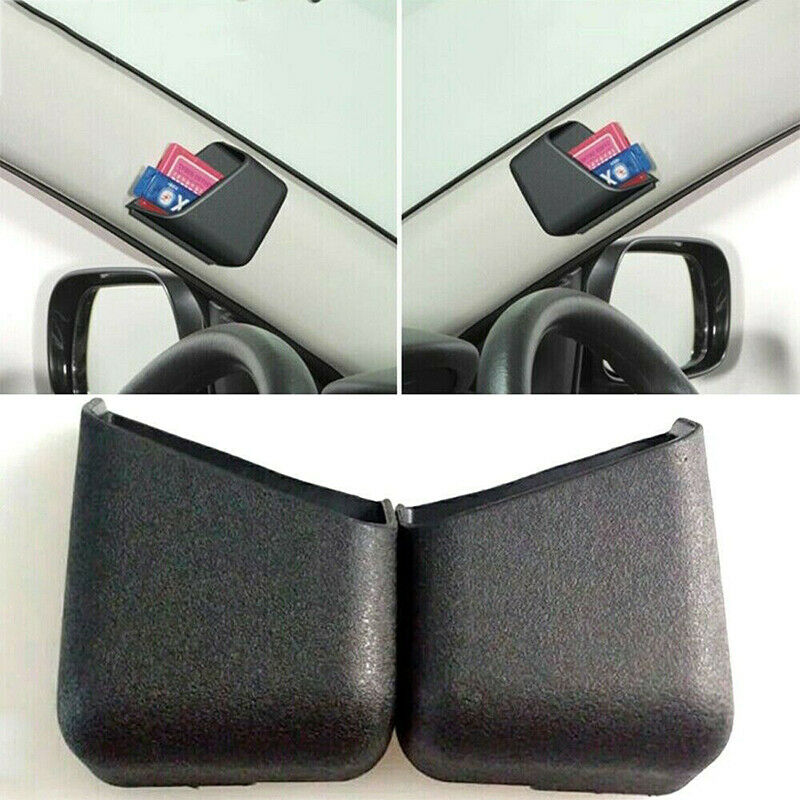 2Pcs Universal Car Phone Storage Pouch Bag Charge Box Holder Pocket Organizer
