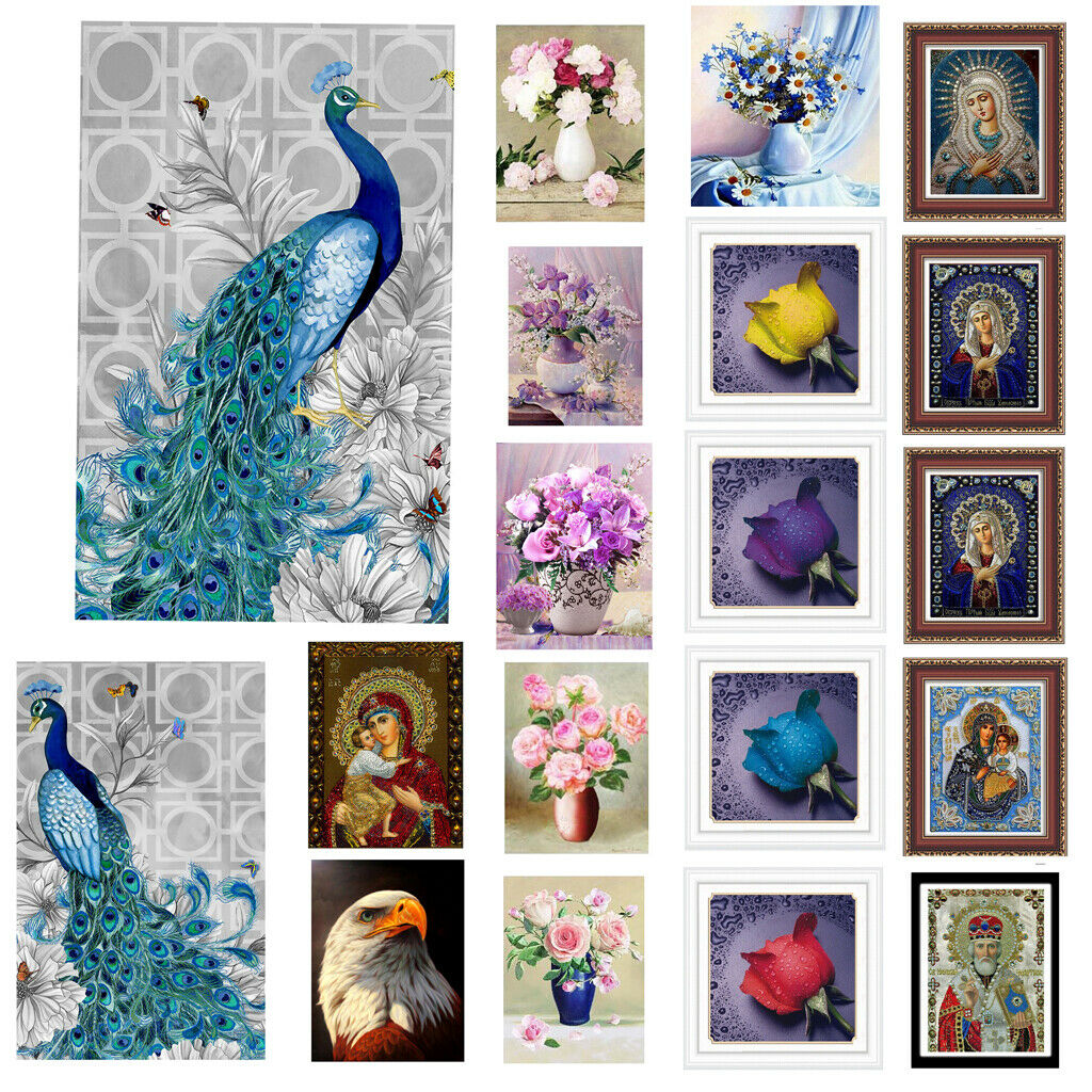 5D Diamond Painting Embroider Cross Stitch Craft DIY  Drop Blue #12
