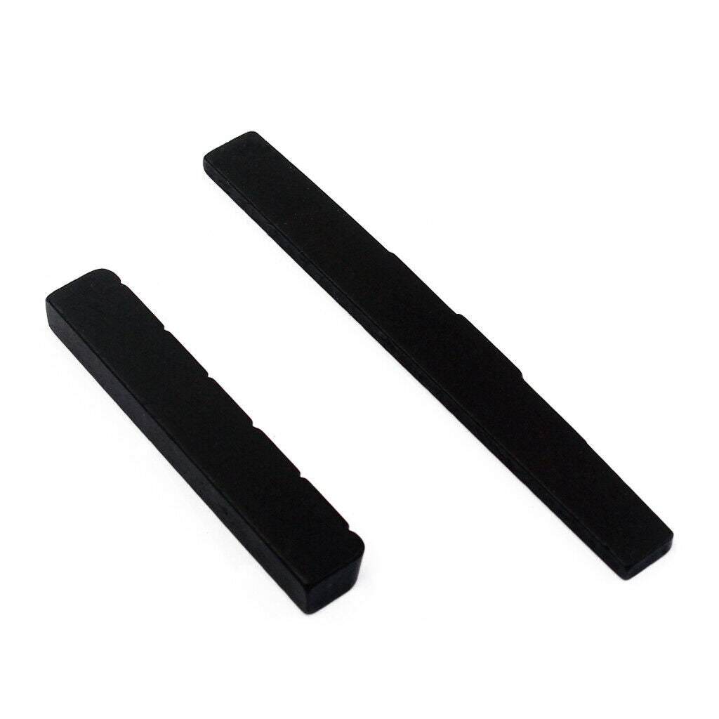 1 set of ebony saddles for classical guitar parts