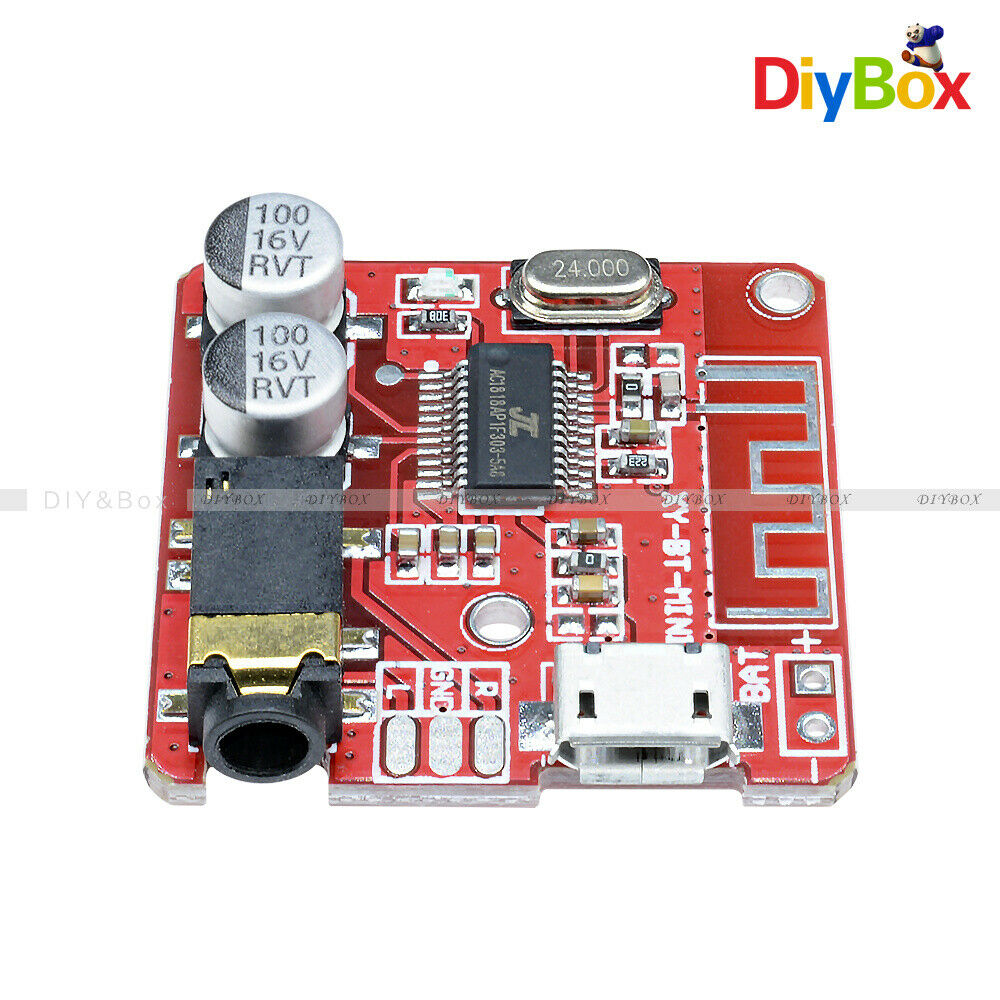 2PC 3.7-5V Mini Bluetooth 4.1 Audio Receiver MP3 Decoder Amplifier Circuit board