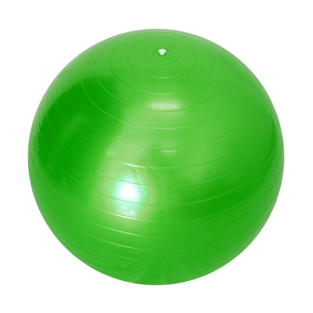 55cm Yoga Ball with Pump Anti Burst Exercise Balance Workout Fitness Green