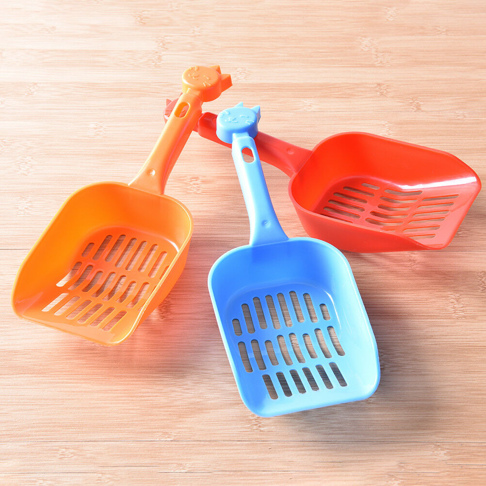 Plastic Cat Kitty Litter Shovel Poop Scoop Cat Owners Supplies Random Col.l8