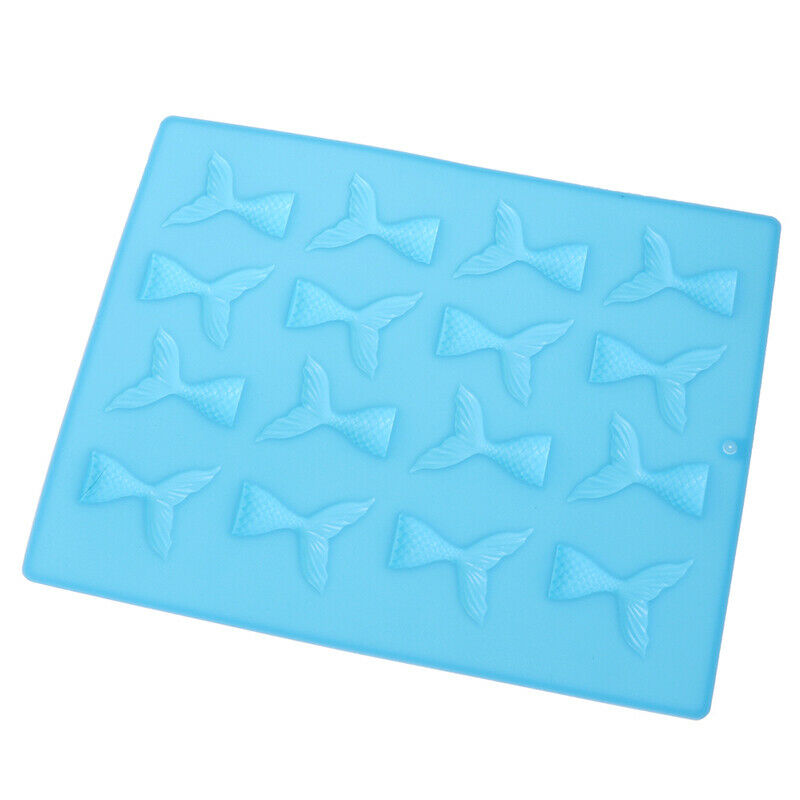 Mermaid Tails 16 Cavities Silicone Mold Chocolate Candy Jelly Molds Cake .l8