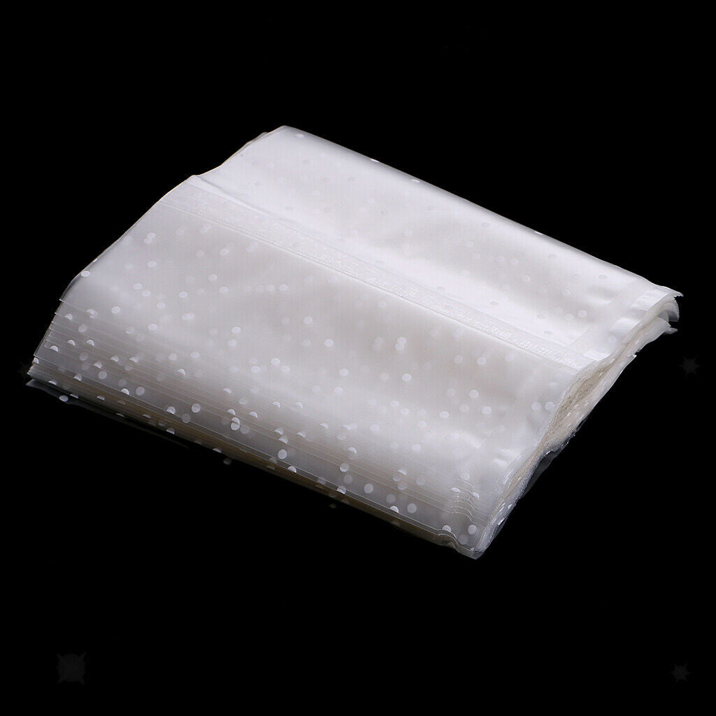 100 Pieces Plastic Biscuit Cookie Packaging Bags Candy Sealing Bag 9x11.5cm