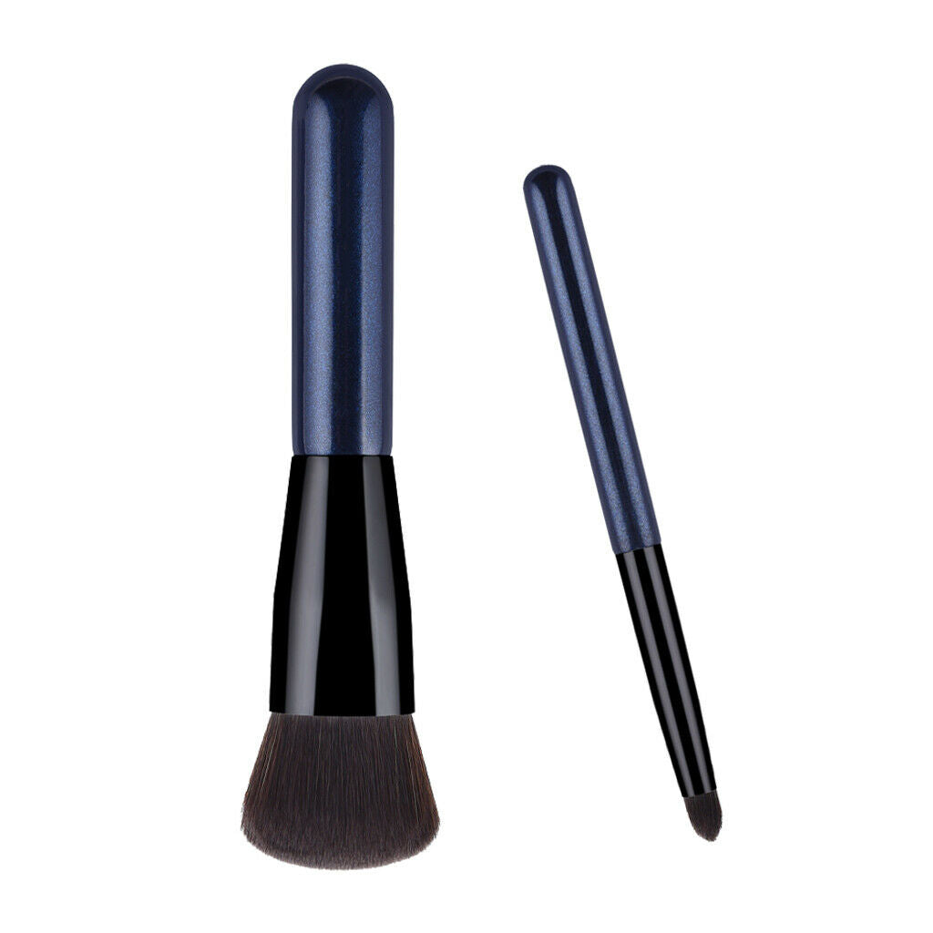 2 Pieces Professional Makeup Brushes, Premium Synthetic Kabuki Foundation