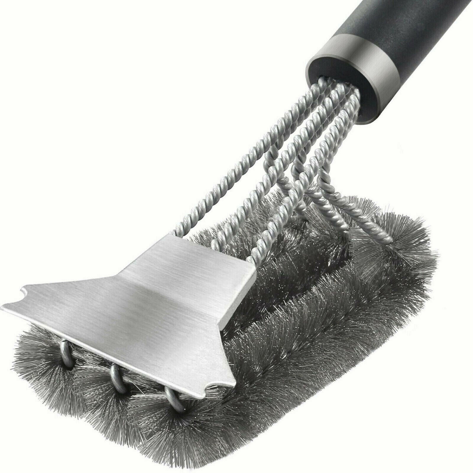 Easy Grill Brush Scraper Sturdy BBQ Brush Wire Bristles Cleaner Accessory