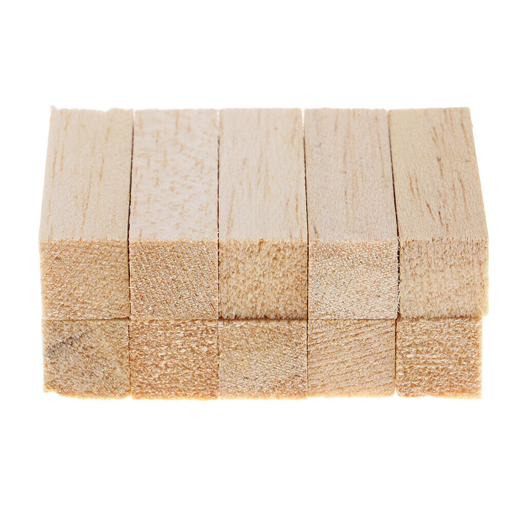 20x Natural Wooden Balsa Wood For Modeling Home Garden Decor Woodworking