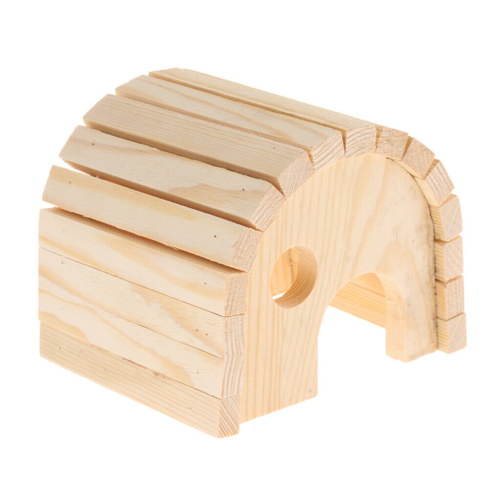 Hamster House Small Animals Hideout, Pet Mini Hut,Hamster Cages, Wood Hamster