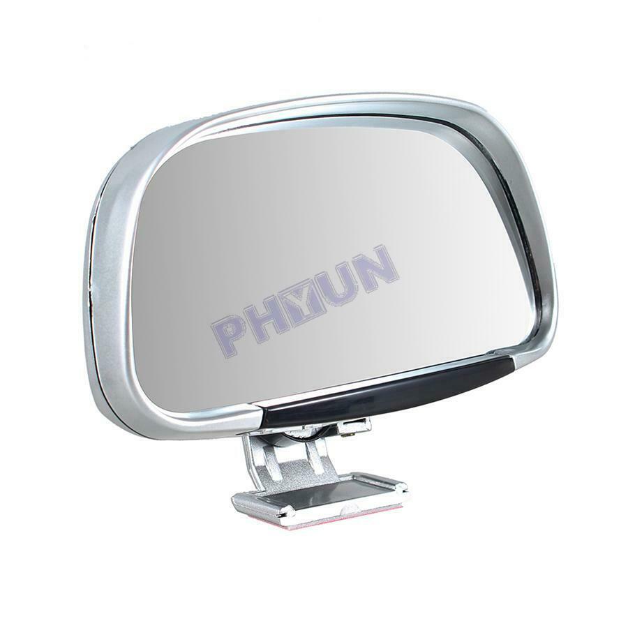 2x Car Side Blind Spot Mirrors 180 Degree Adjustable Universal Rear View Mirrors