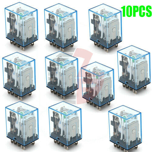 10PCS DC 24V Coil OMROM LY2NJ Small Relays Module 10A 8PIN DPDT for Circuitry