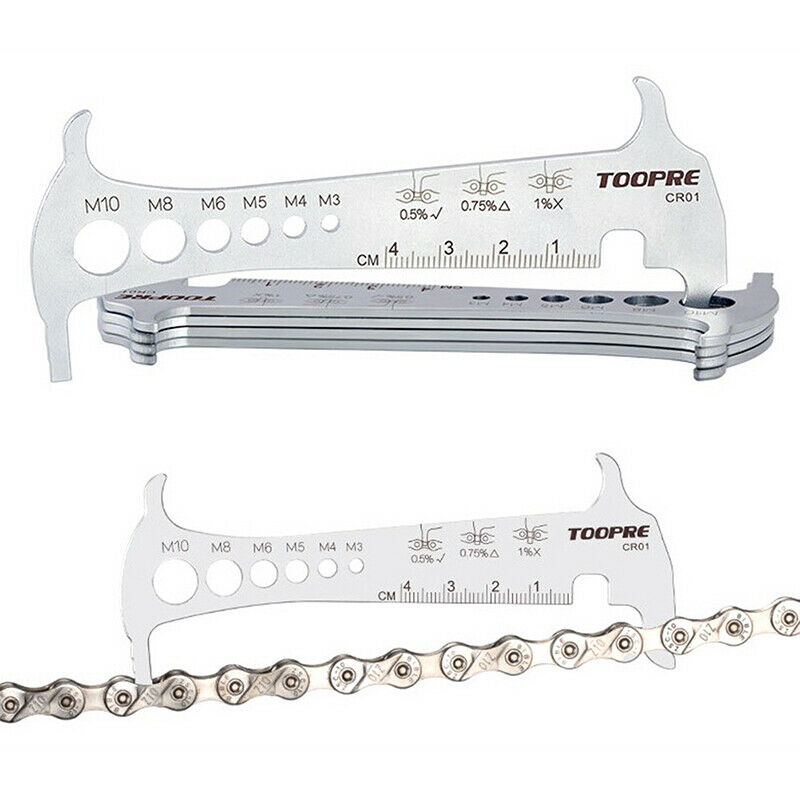 3 in 1 Bike Bicycle Chain Checker Wear Indicator Chain Hook Bolt MeasurementBDA