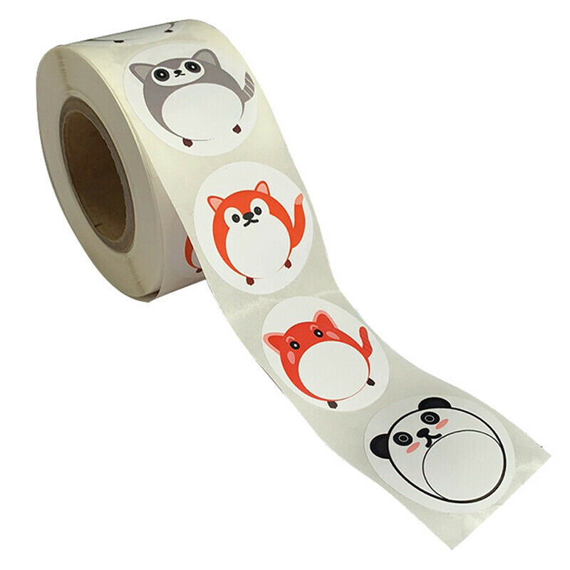 500pcs/roll animal Stickers for seal labels gift panda Packaging Sticke.l8
