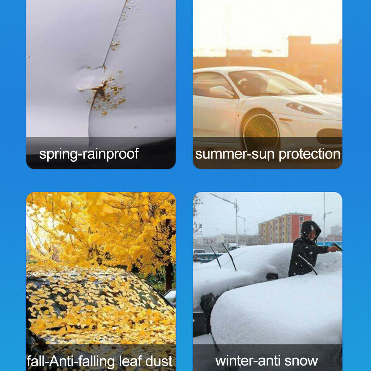 Car Windshield Anti-Snow Sun  Tarp Ice Dust Removal Winter Windscreen  ï¼VD  â—