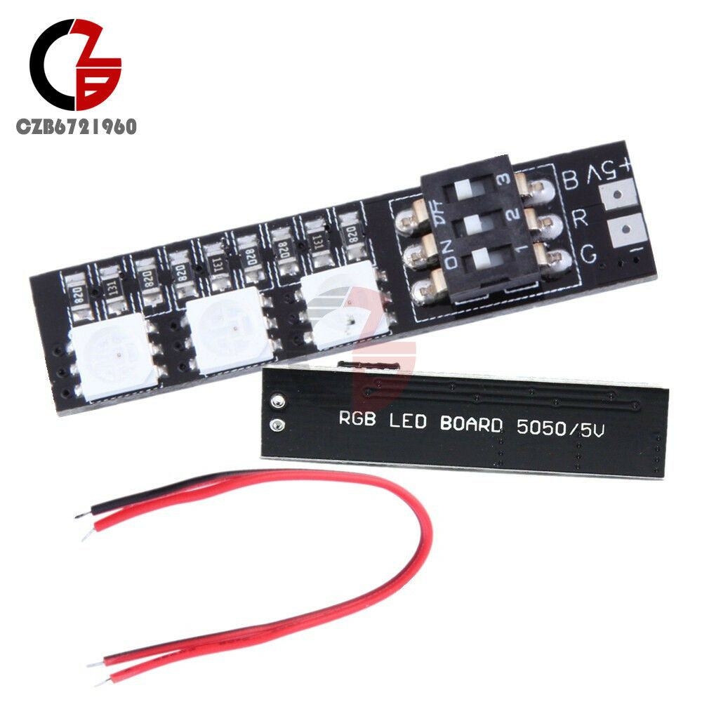 5050 RGB LED Light Board 5V 3S 4S 7 Colors Switch for RC Drone FPV Racing