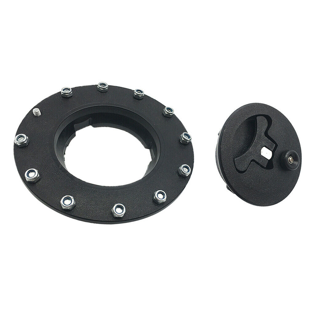Universal Black Car Fuel Tank  + Filler Plate + Fitting Set