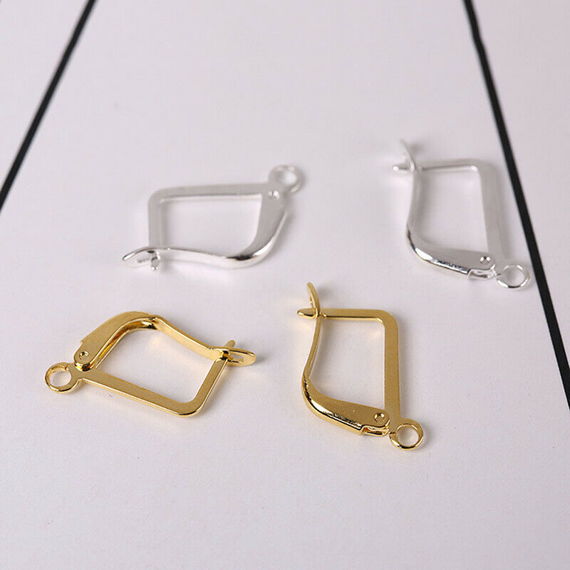 Earring Hook Lever Back Open Loop Setting For DIY Earring Clips Clasp AccessBDA