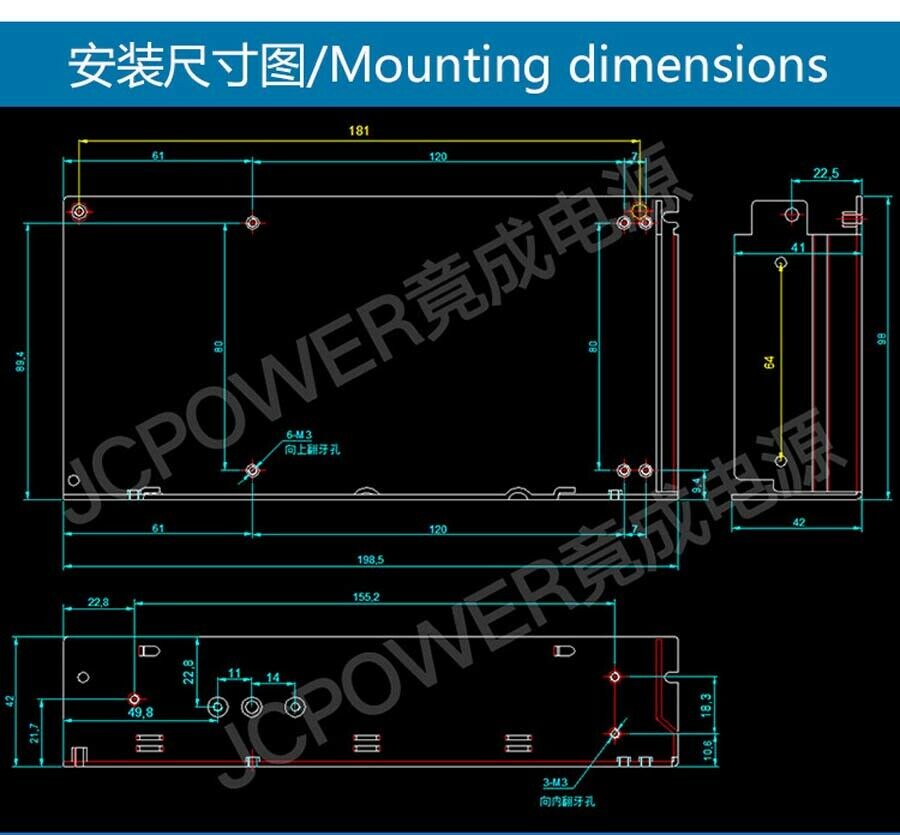 15V 10A 150W DC Regulated Switching Power Supply PSU Driver LED Strip CCTV