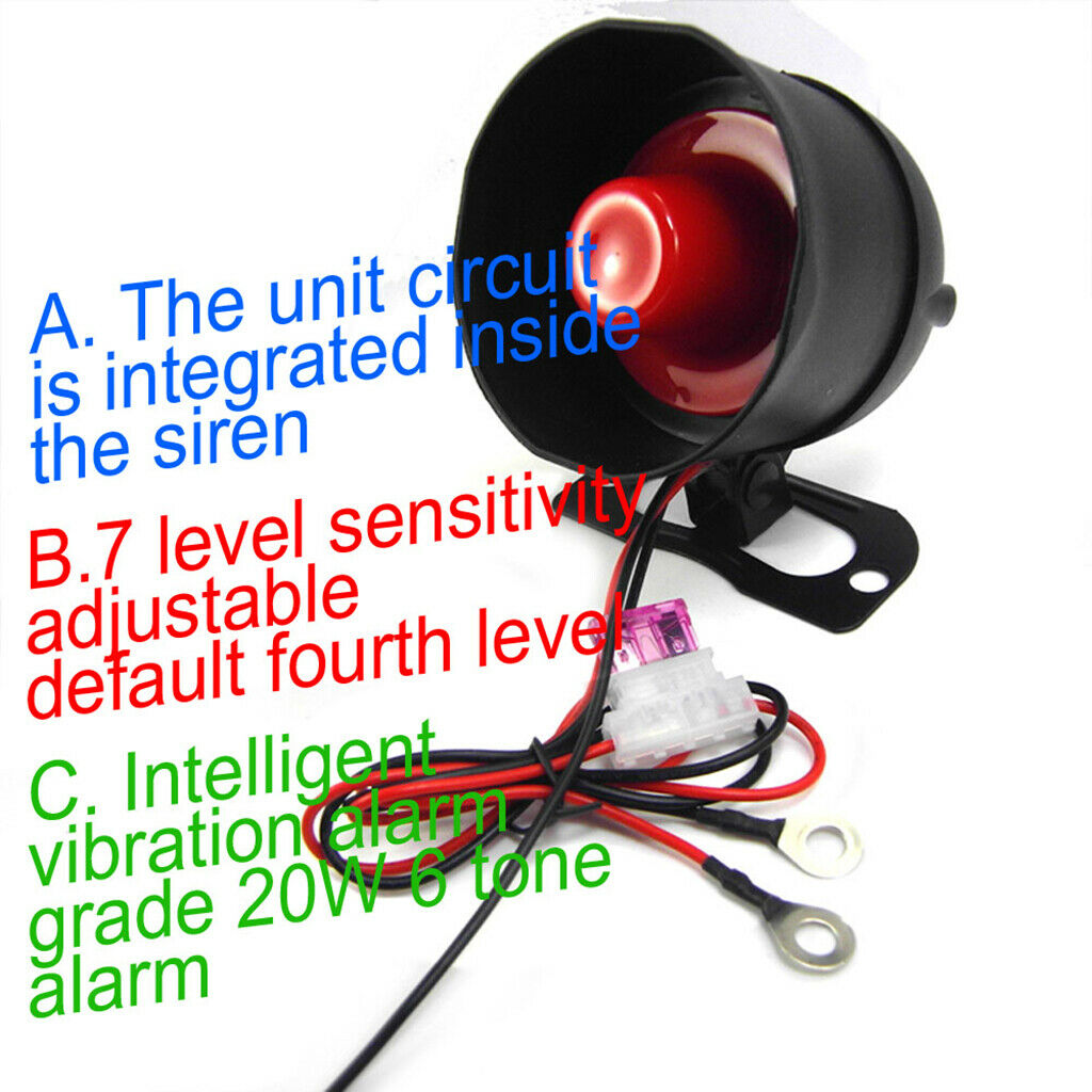 2 Way Burglar Alarm Security System Lock Alert Keyless Entry Car Vehicle Truck