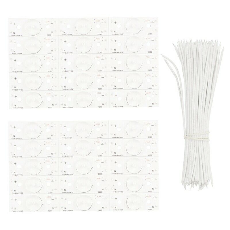 30Pcs 3V SMD Lamp Beads with Optical Lens Filter for 32-65 Inch LED TV Repair(Z4