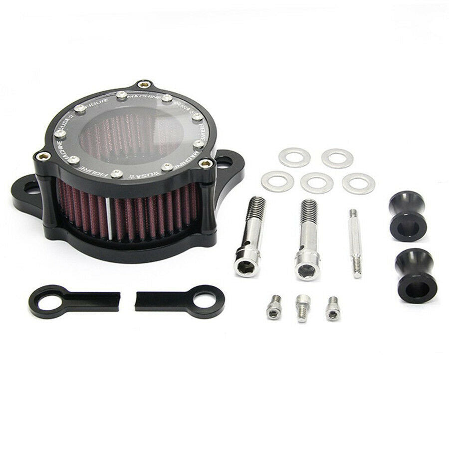 1x Air Cleaner Intake Filter System+Set of Mounting Accessories Re-usable