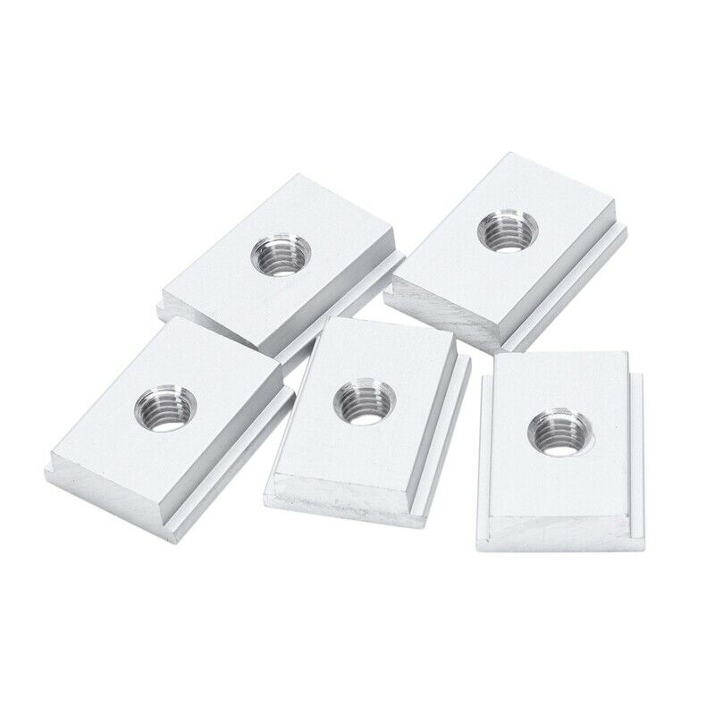 5Pcs M8 T-Track Slider Sliding Nut Aluminum Alloy T Slot Nut For Woodworking TB6