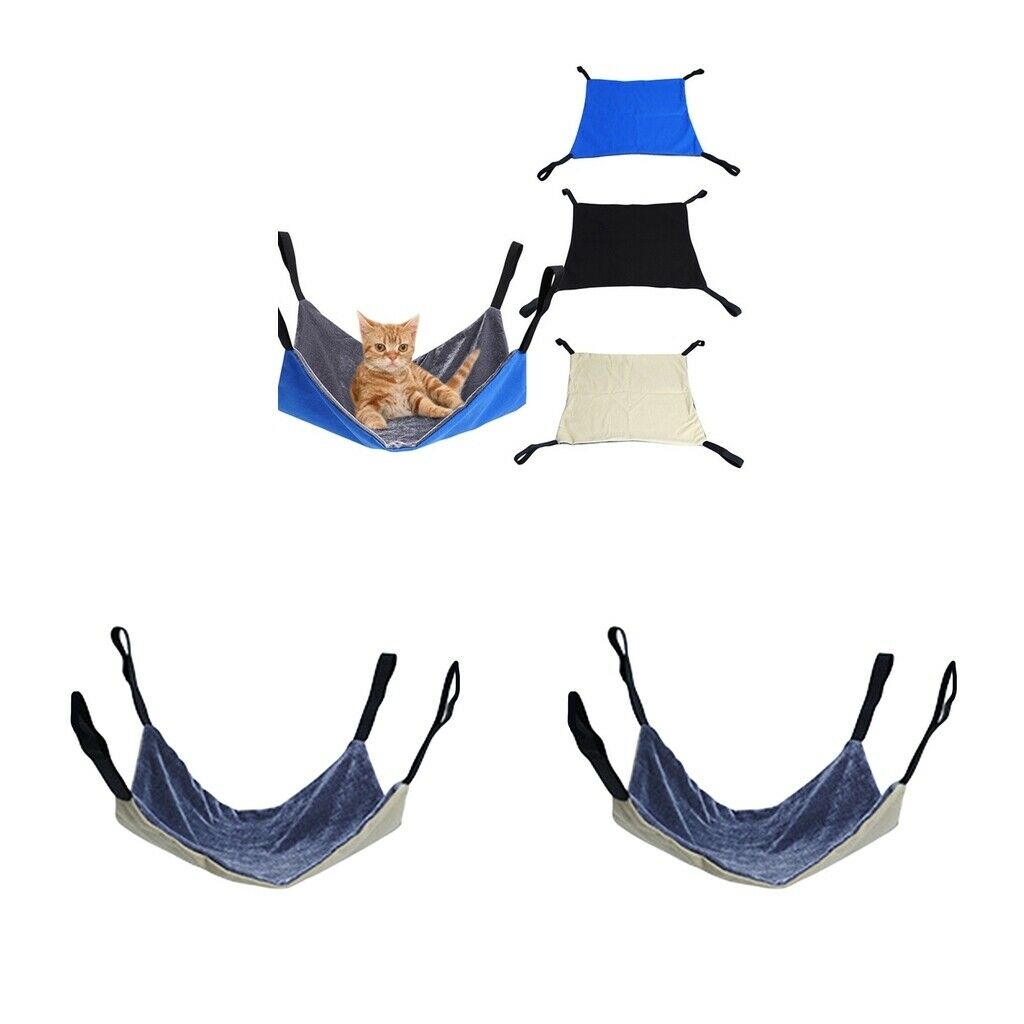 2x Soft Cat Hammock Washable Pet Bed Small Pet Cat Hamster Rabbits Mice